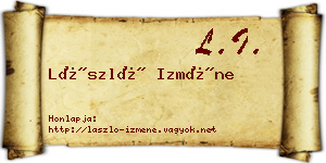 László Izméne névjegykártya